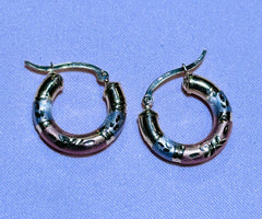 14k hoops small 3color