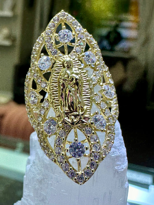 14k ring virgen guadalupe