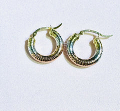 14k hoops higgie small 3color