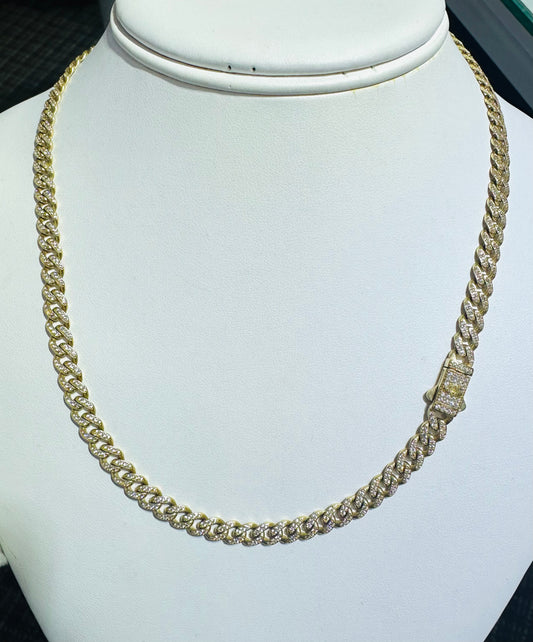 14k monaco necklace with stones 18”