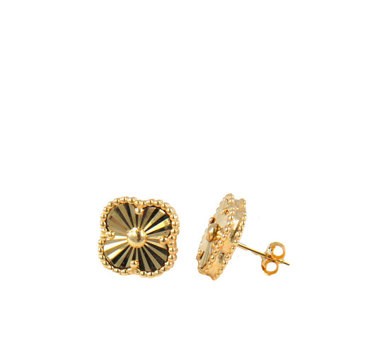 14k Earrings clover