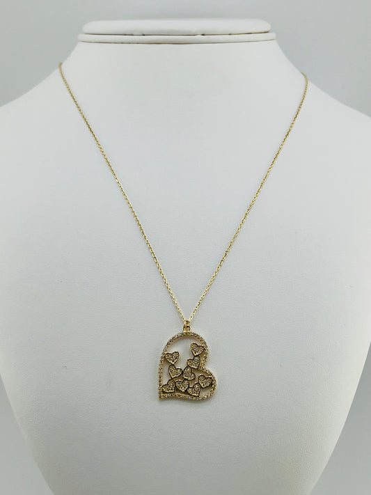 14k Necklace heart