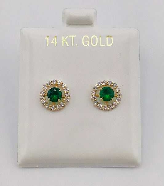 14k Baby earing flower