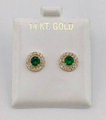 14k Baby earing flower