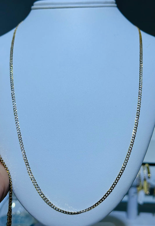 10k Necklace cuban style 22”