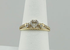 14k heart ring
