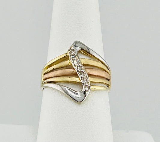 14k ring 3 color