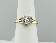 14k ring ladies heart