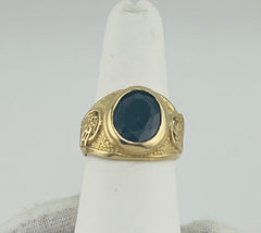 14k ring black onix stone men