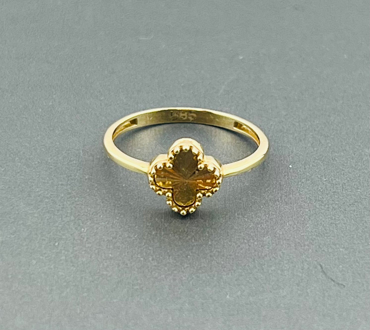 14k flower ring