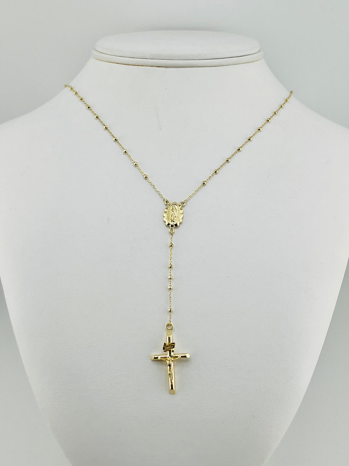 14k Rosary  necklace