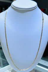 10k necklace valentino 22”