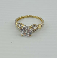 14k ring ladies engagement cz