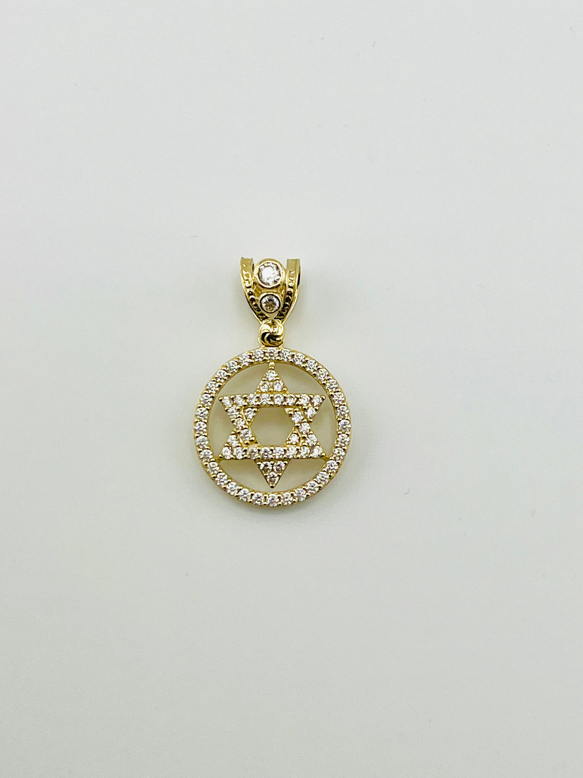 10k estrella de david in yellow gold