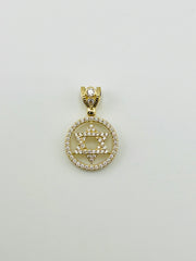 10k estrella de david in yellow gold