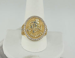 14k ring aquarius