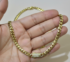 14k size baby  monaco bracelet 4.6mm 7”