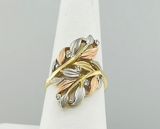 14k ring ladies 3colo
