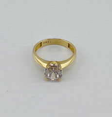 14k ring ladies engagement cz