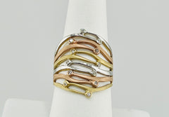 14k ring 3color