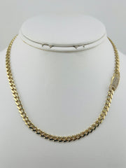 10k yellow gold Monaco necklace choker 16” 6.75g 5mm