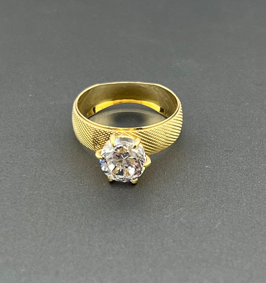14k ring ladies engagement cz