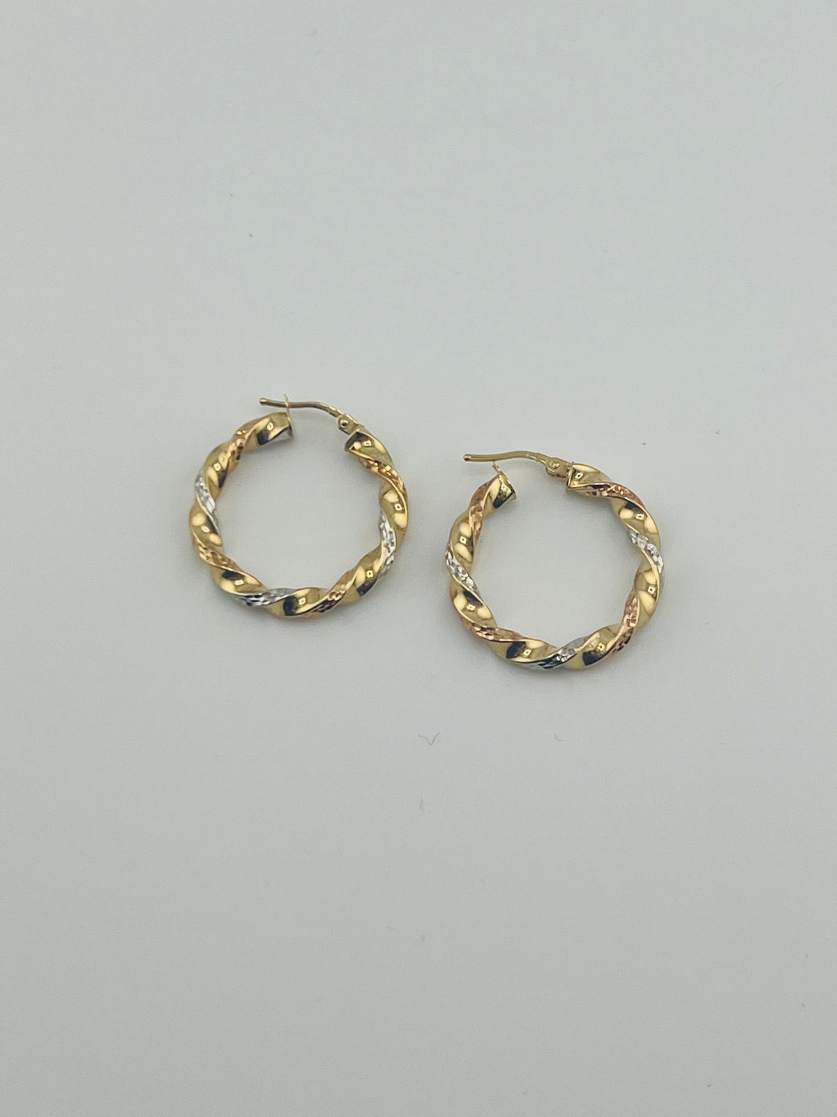 14k Earring big hoop 3 color