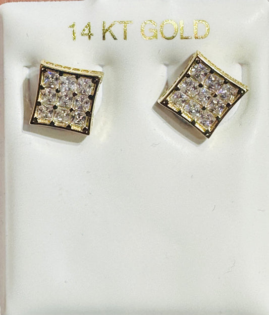 14k earing stones cz