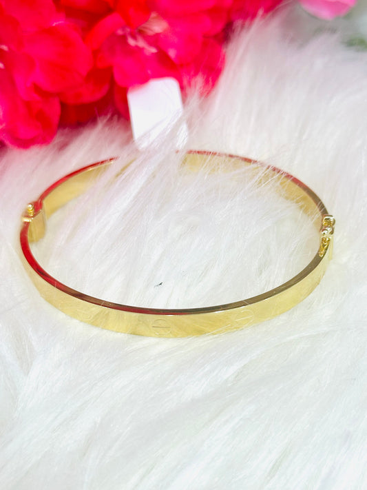 14k Bangle white gold