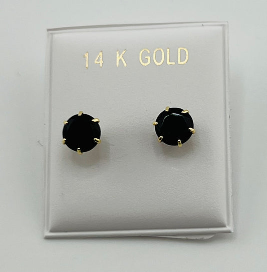 Baby earing black around stone