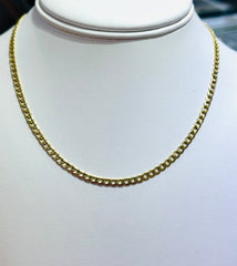 10k Necklace cuban style 16” hollow