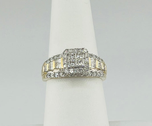 14k 1.00ct diamond ladies ring engagement