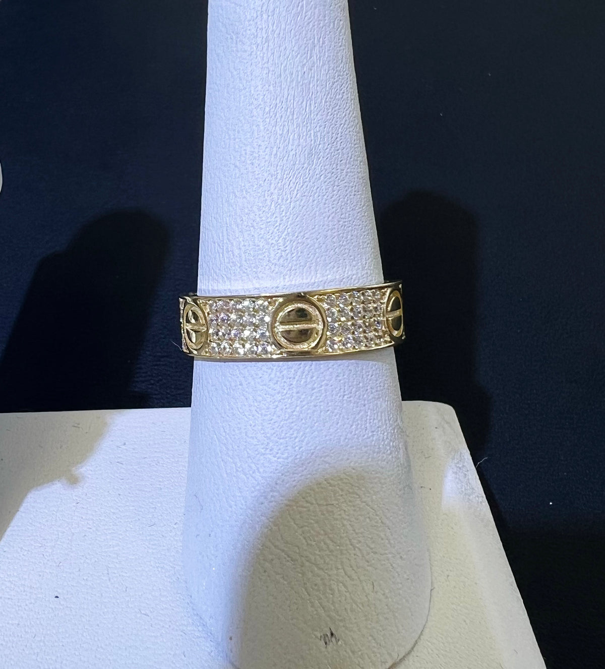 14k mens ring with stones size 8