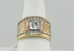 14k ring men 3 color