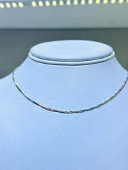 14k necklace 20” 3 color