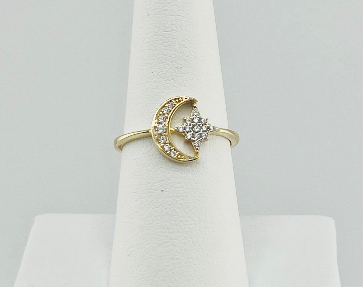 14k ring mon and star luna
