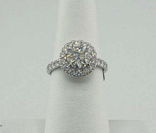 14k 2.5ct diamond ladies ring engagement