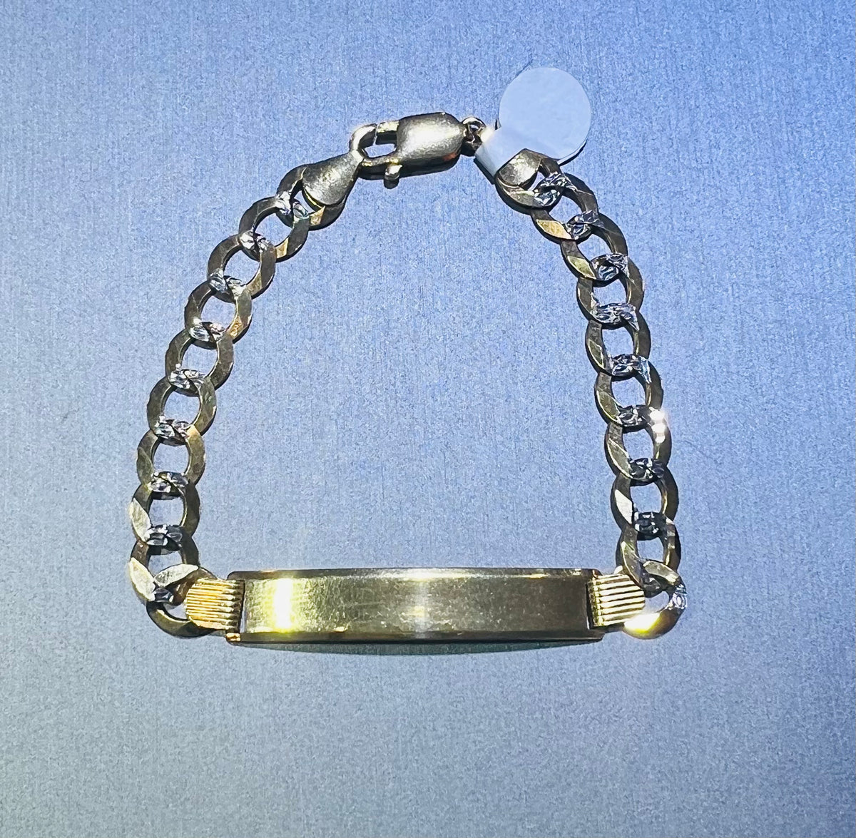 14k cuban link 2 tones ID 8”