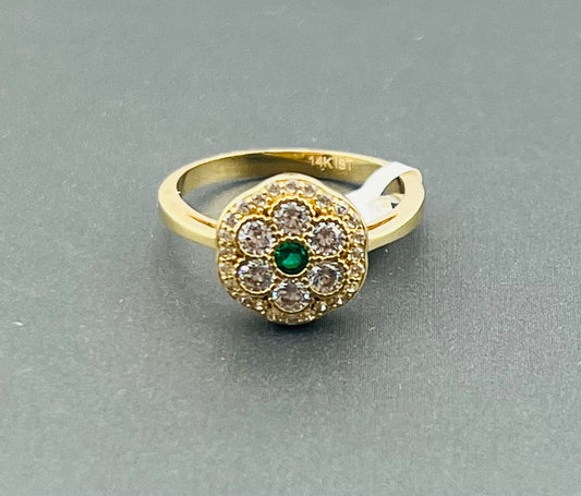 14k ring ladies flower