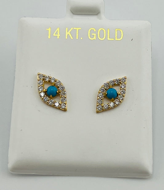 14k Baby earing eye