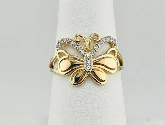 14k ring ladies butterfly