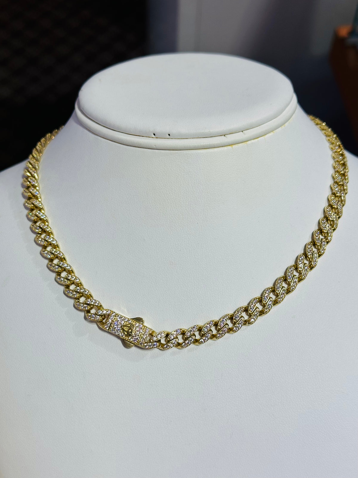 14k monaco choker  with stones