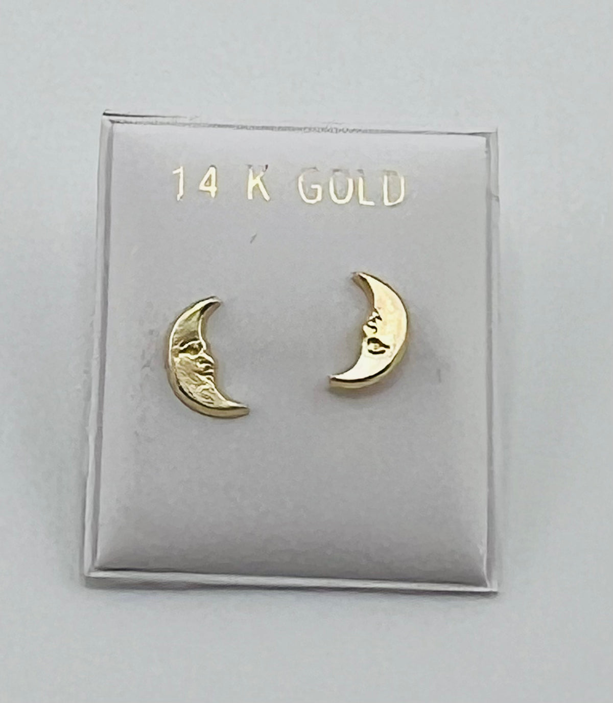 14k Baby earing luna mon