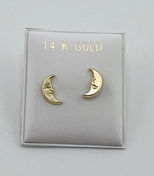 14k Baby earing luna mon