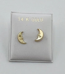 14k Baby earing luna mon