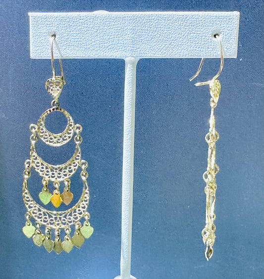 14k long earings atrapa sueños