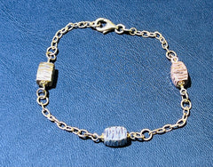 14k 3 color bracelet