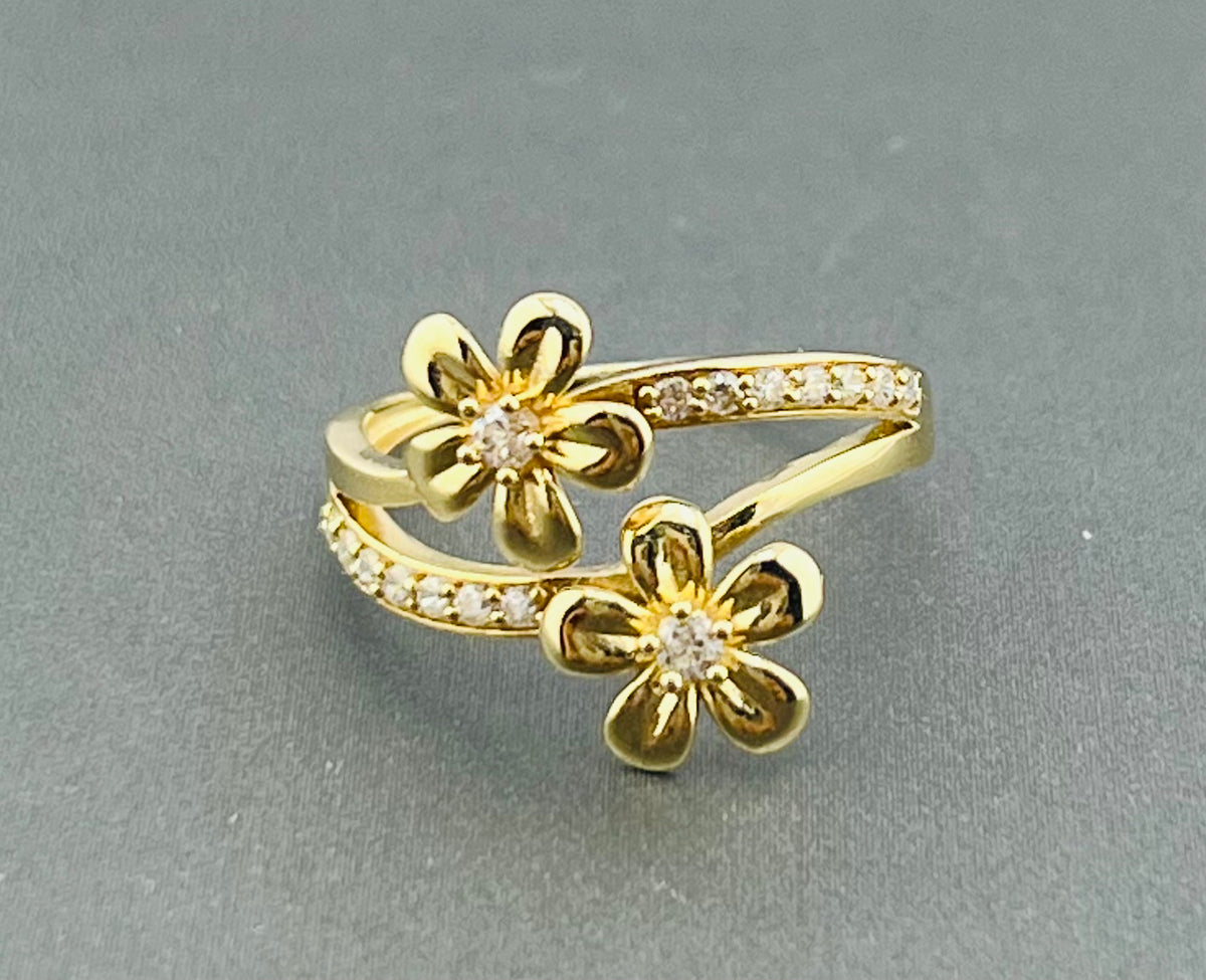 14k ring flowers