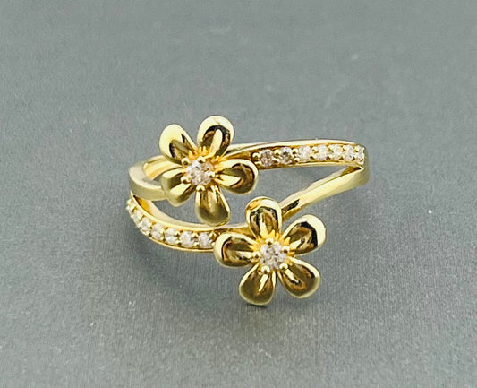 14k ring flowers