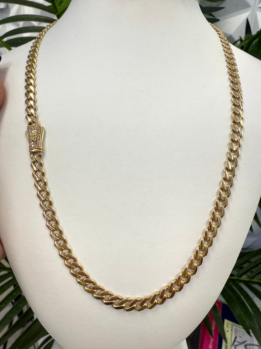 14k Monaco necklace 6mm 22”